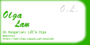 olga lam business card